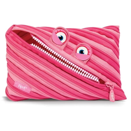 ZIPIT Wildlings Jumbo Pencil Case, Pink Pencil Pouch