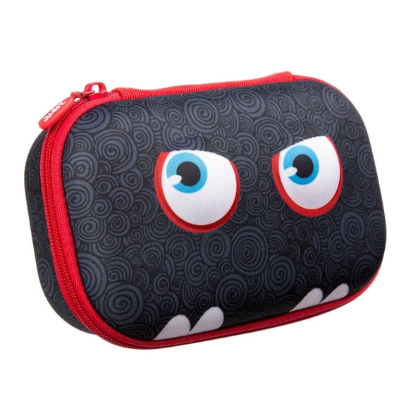 ZIPIT Wildlings Pencil Box | Large Capacity Pencil Case (Black)