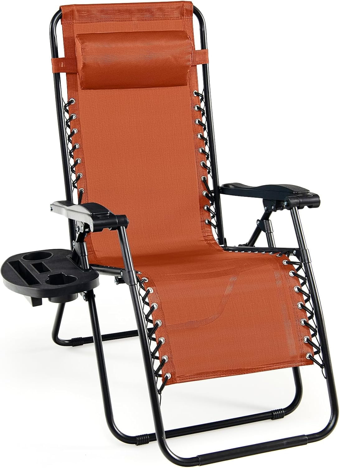 ZIPOE Zero Gravity Lounge Chairs, 160°Adjustable Folding Recliner w ...
