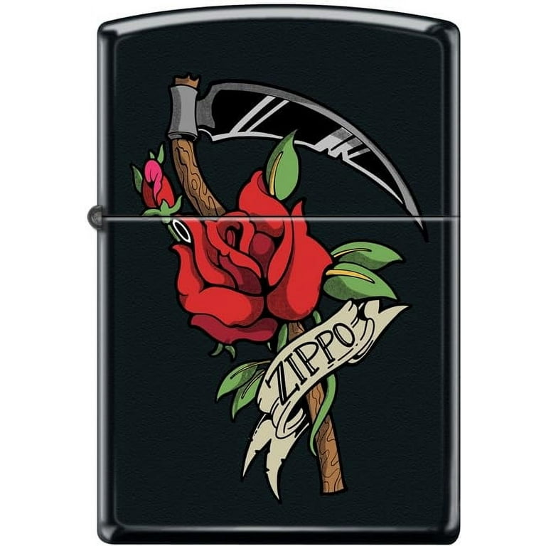 Pro-Cut ZIP-218CI420488 2024N Zippo Custom 218 Black Matte Tattoo