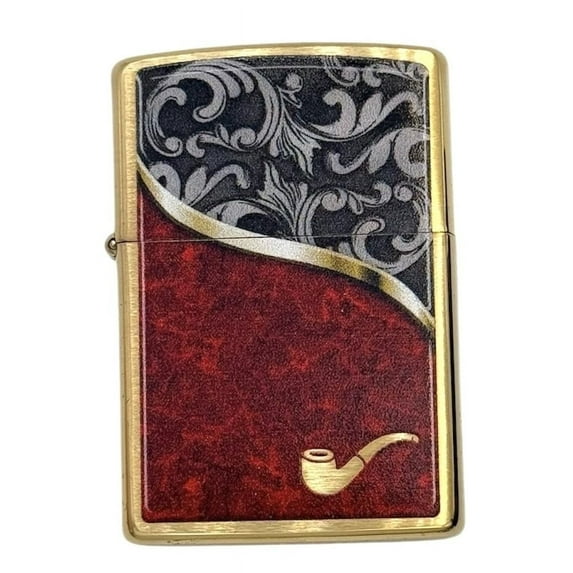 ZIPPO Classic Pipe Windproof Oil Lighter (Gold Red)