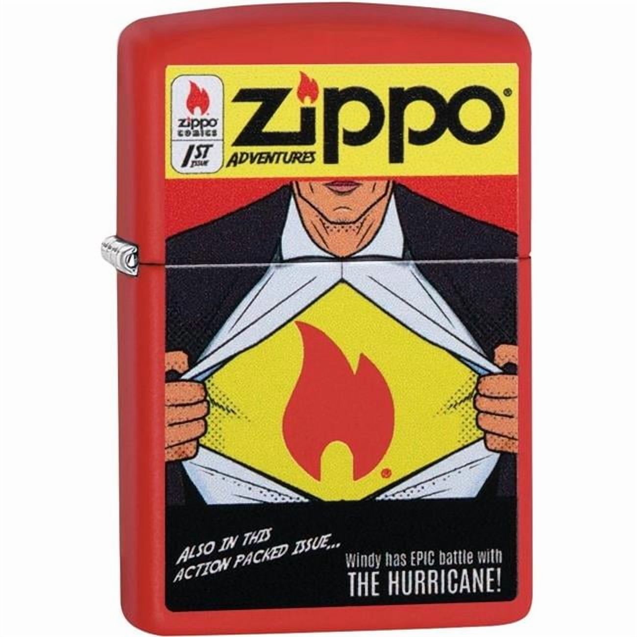 ZIPPO Custom Superman RED MATT