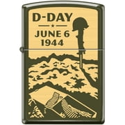 Pro-Cut ZIP-221MP400582 2024 Zippo D-Day June 6th 1944 Lighter, Green Matte