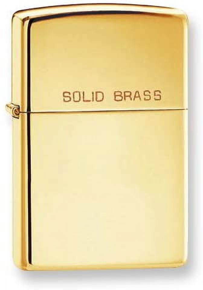 ZIPPO High Polish Brass Solid Brass Zippo Lighter