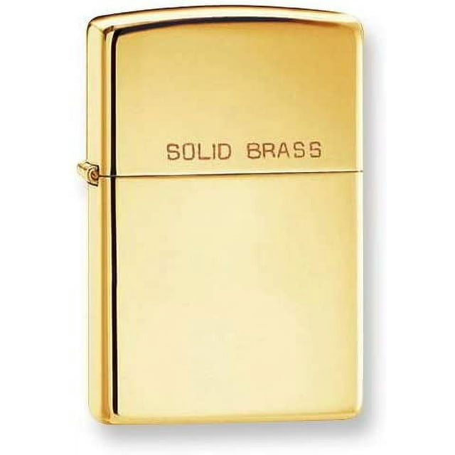 ZIPPO High Polish Brass Solid Brass Zippo Lighter