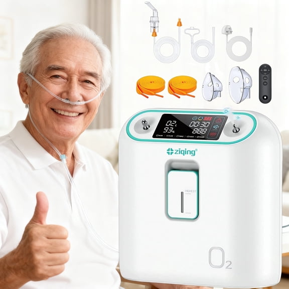 ZIQING 2-9 L/minPortable Oxygen Tube Device , High-Definition LED Screen