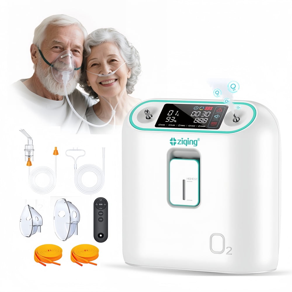 ZIQING 2-in-1 Portable Home Air Purifier, with adjustable airflow from 1-8L/min