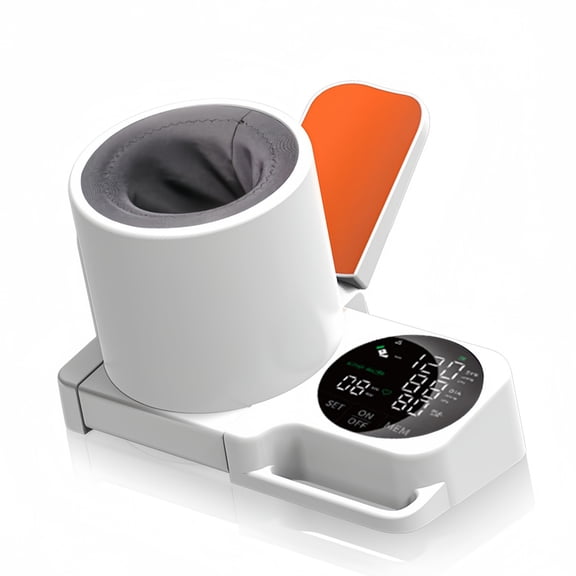 ZIQING Automatic Upper Arm Blood Pressure Monitor, 360 Surround Cuff, Large LED Screen, One-Touch Operation, for Home Use & Seniors 