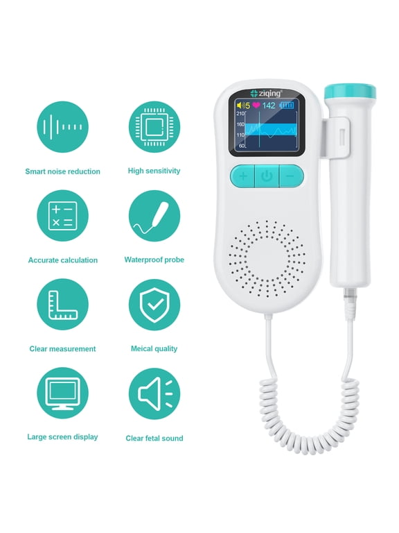 Portable Maternity Accessory Noise Reduction, Clear Display, Lightweight Design for Daily Pregnancy Care, White