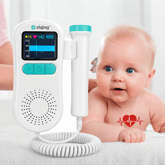 ZIQING Portable Maternity Accessory Smart Sound Enhancement, Clear Display, Compact Design for Everyday Pregnancy Comfort (White)