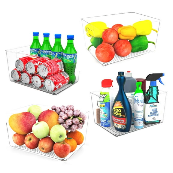 ZIRGLIO™ Plastic Storage Organizer Bins 4-Piece Set