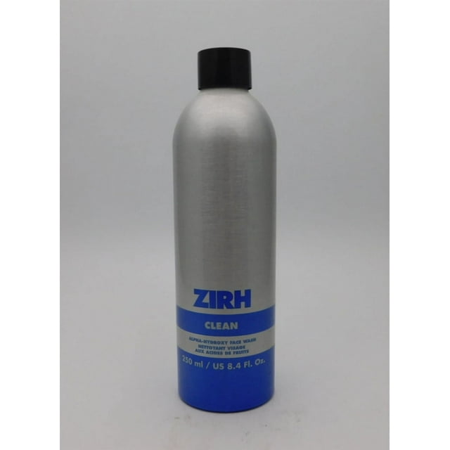 ZIRH CLEAN Men's AlphaHydroxy BHA Face Wash, Oil Control, 8.4 Oz