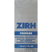 ZIRH PREPARE Botanical Pre-shave Oil, 1oz