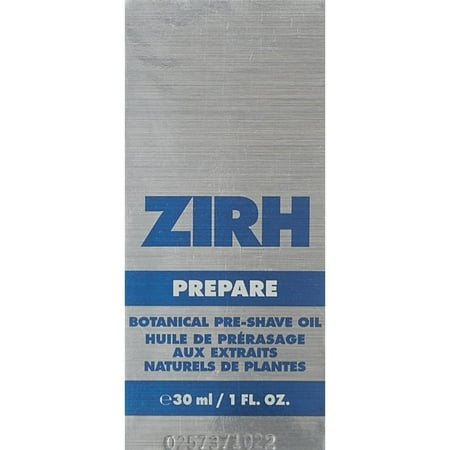 ZIRH PREPARE Botanical Pre-shave Oil, 1oz