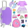 thumbnail image 1 of ZITA ELEMENT 18 Inch Doll Suitcase Travel Set with 23 Accessories, 1 of 6