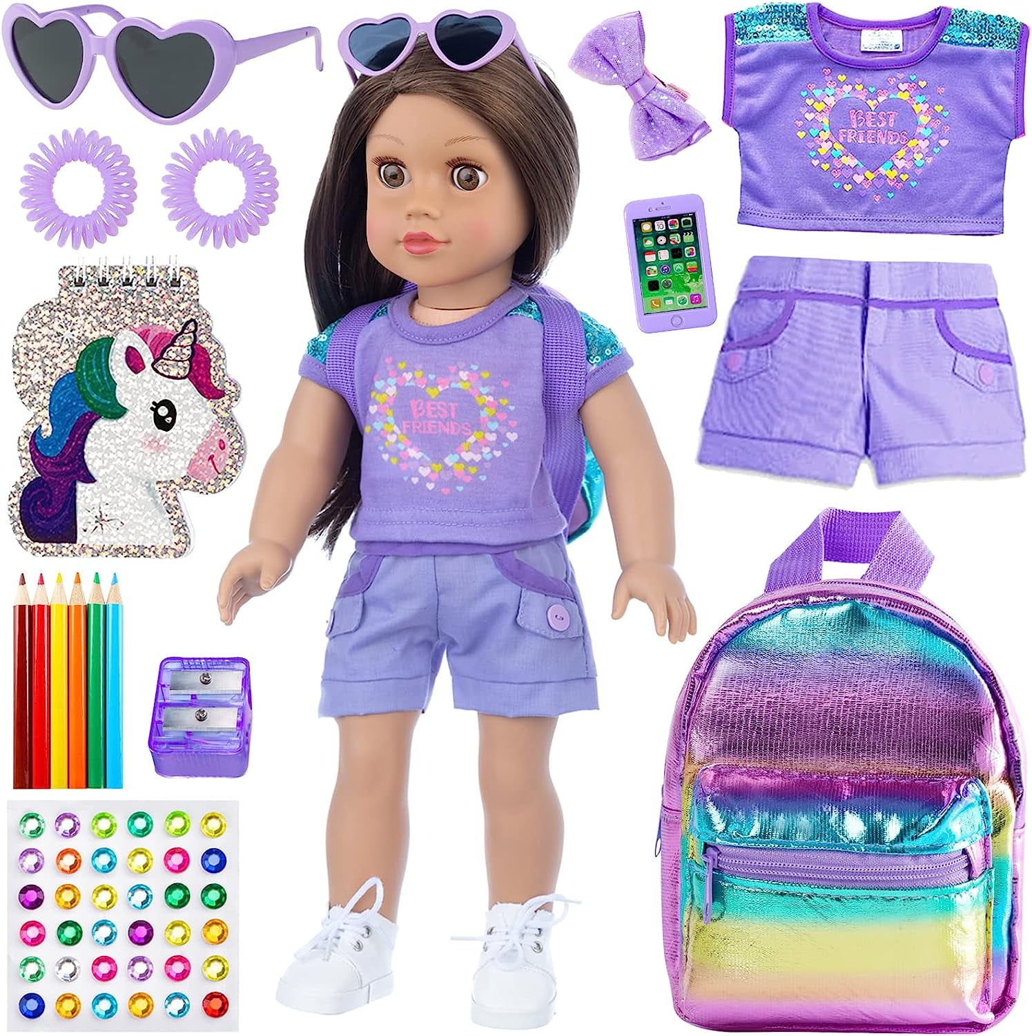 Bendon Inc. Lisa Frank Toys Activity Set - Ultimate Lisa Frank Party Pack with Lisa Frank Dolls, Games, Puzzles, Coloring Activities for Kids Adults