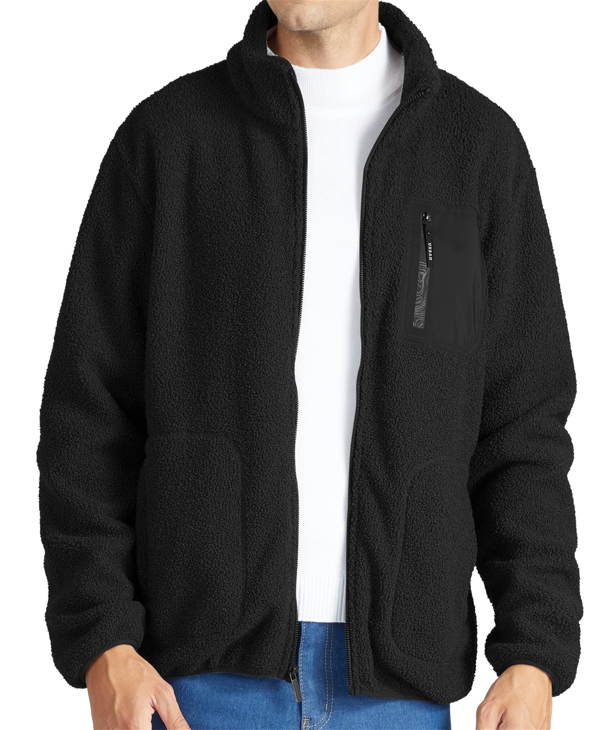 pro club men's varsity fleece baseball jacket, 7xlarge, red/red