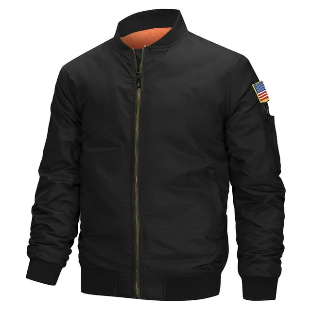 ZITY Mens Casual Jacket Zip Up Windbreaker Winter Coats