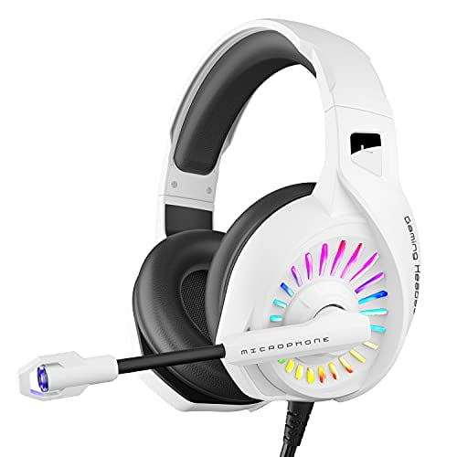 ZIUMIER Z20 White Gaming Headset for PC PS4 PS5 Xbox One Controller