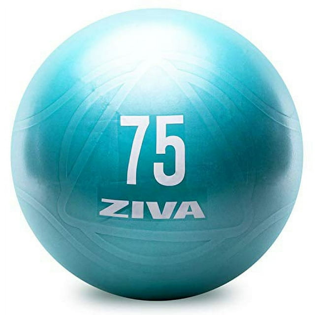 ZIVA Anti Burst Core Fitness Exercise Ball - Professional Grade Slip ...