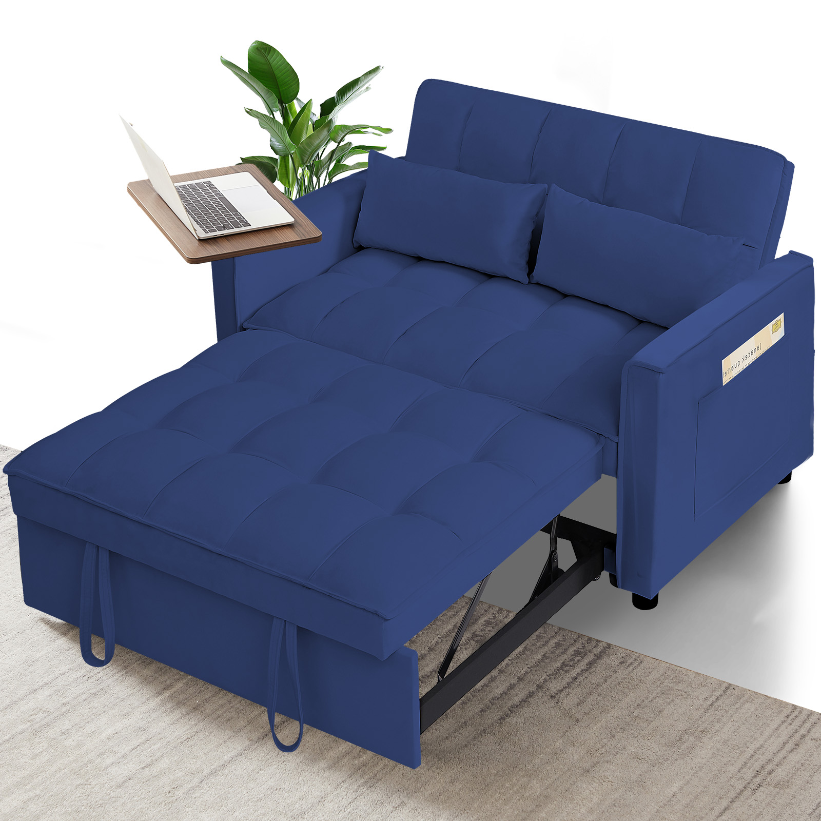 Convertible Futon Sofa Bed, 4 in 1 Sleeper Futon Couch Bed with