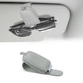 thumbnail image 1 of ZIVACATE Sunglass Holders for Car Sun Visor,1 Pack Magnetic Leather Glasses Eyeglass Hanger Clip for Car Accessories (Grey), 1 of 7