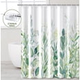 thumbnail image 1 of ZIVACATE Watercolor Plant Leaves Floral Hummingbird Shower Curtain,Bathroom Shower Curtain Set with Hooks,Water-Repellent, Machine-Washable, Fade-Resistant,72 x 72, 1 of 9