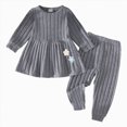 thumbnail image 1 of ZIXKCGDSE Baby Girl Clothes Fall Knit Long Sleeved Top and Pants Set Trendy Winter Outfits Going Out Size 2-3 Years, 1 of 4