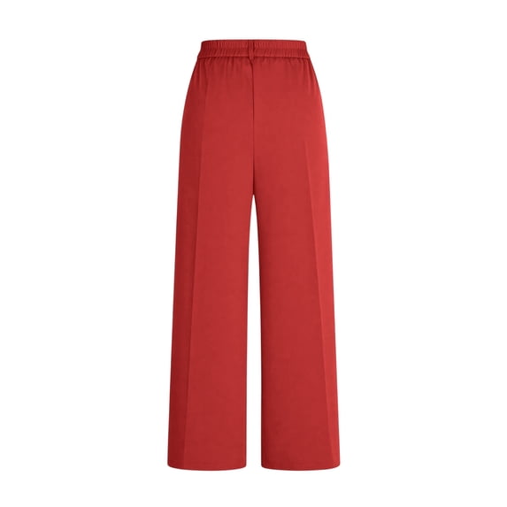 ZIXKCGDSE Dress Pants Women Wide Leg Work Pants Stretchy High Waist Business Casual Trousers Size XXXL