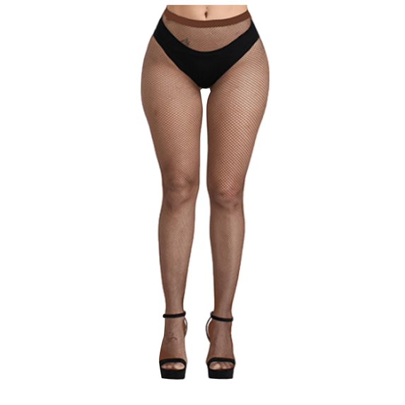 ZIXKCGDSE Fishnet Stockings Womens Fashion Elastic High Waist Footed Stockings Sheer Pantyhose One Size