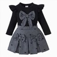 thumbnail image 1 of ZIXKCGDSE Girls' Clothing Sets Cute Long Sleeved Top and Skirt Trendy Outfits School Wear Size 2-3 Years, 1 of 4