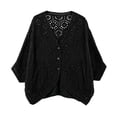 thumbnail image 1 of ZIXKCGDSE Lightweight Cardigans for Women Fashion Hollow Knitted Open Front Top Going Out One Size, 1 of 4