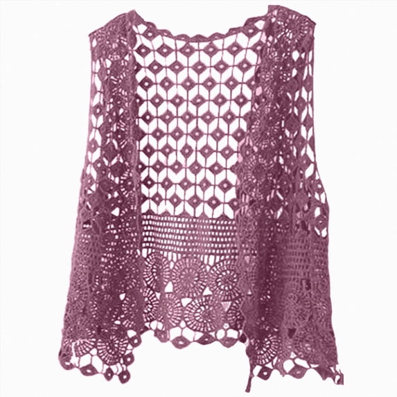 ZIXKCGDSE Lightweight Cardigans for Women Summer Vest Fashion Hollow Knitted Open Front Top Size One Size
