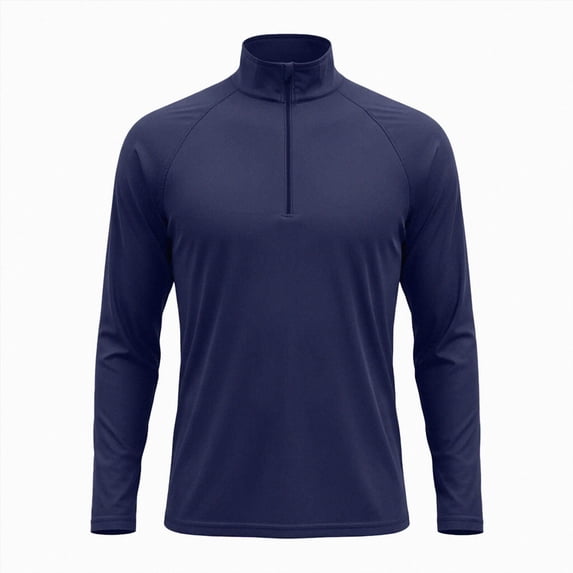 ZIXKCGDSE Men's Long Sleeve Athletic Shirts 1/4 Pullover Zip Long Sleeve Lightweight Tops Size 2XL