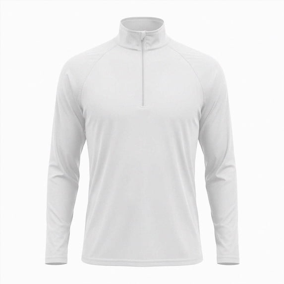 ZIXKCGDSE Men's Long Sleeve Athletic Shirts 1/4 Pullover Zip Long Sleeve Lightweight Tops Size S