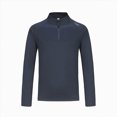 thumbnail image 1 of ZIXKCGDSE Quarter Zip Pullover Tops for Men Long Sleeve Shirt Outdoor Running Fitness Shirts Size M, 1 of 4