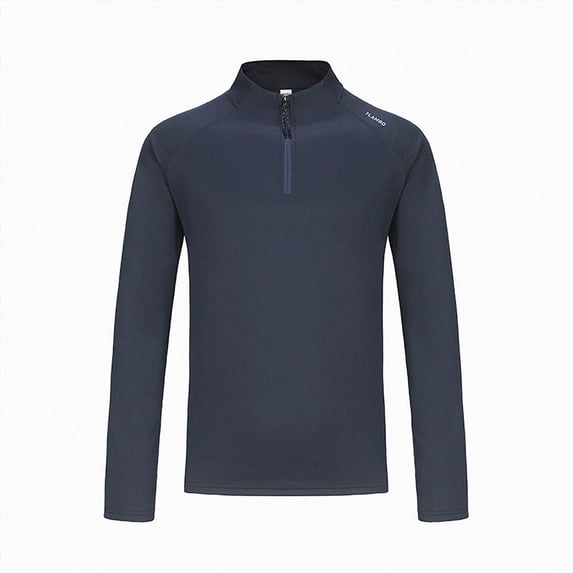 ZIXKCGDSE Quarter Zip Pullover Tops for Men Long Sleeve Shirt Outdoor Running Fitness Shirts Size M