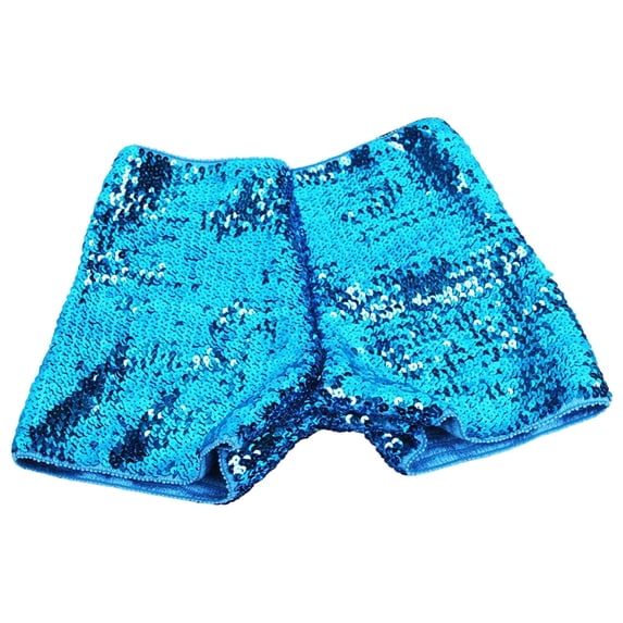 ZIXKCGDSE Women Sequins Shorts Low Waist Summer Bottoms Hot Pants Clubwear Fashion Clothing Size M