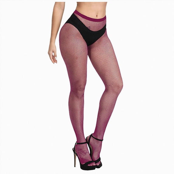 ZIXKCGDSE Women's Fishnets Tights High Waist Stockings Ladies Party Thigh High Pantyhose One Size
