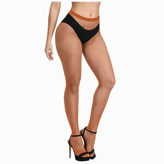ZIXKCGDSE Women's Fishnets Tights High Waist Stockings Ladies Party Thigh High Pantyhose One Size