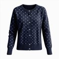 thumbnail image 1 of ZIXKCGDSE Women's Lightweight Knit Cardigan Cute Soft Button-Down Sweater Versatile Fall Tops Size 3XL, 1 of 4