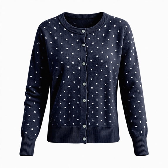 ZIXKCGDSE Women's Lightweight Knit Cardigan Cute Soft Button-Down Sweater Versatile Fall Tops Size 3XL