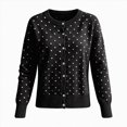 thumbnail image 1 of ZIXKCGDSE Women's Lightweight Knit Cardigan Cute Soft Button-Down Sweater Versatile Fall Tops Size XL, 1 of 4