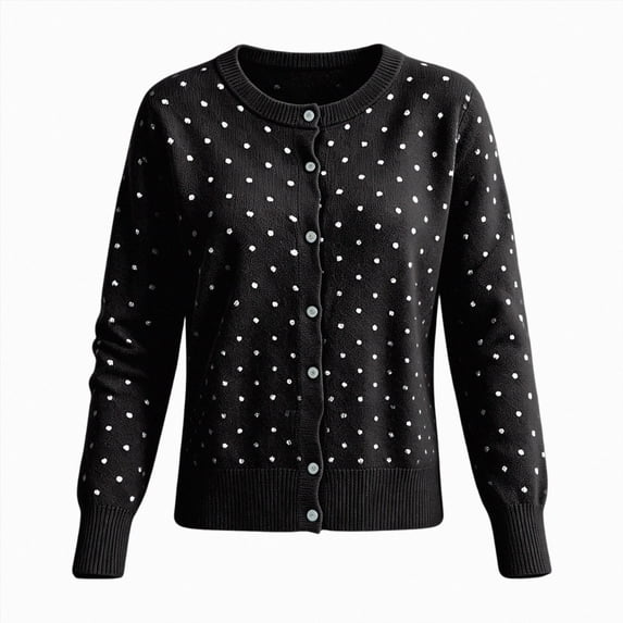 ZIXKCGDSE Women's Lightweight Knit Cardigan Cute Soft Button-Down Sweater Versatile Fall Tops Size XL