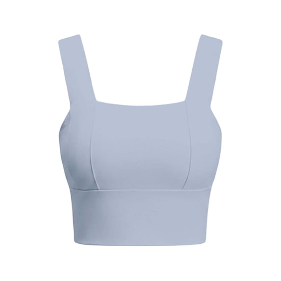 ZIXKCGDSE Women's Sports Bra Padded Spaghetti Straps Sleeveless Tank Top for Yoga Fitness Size XXL