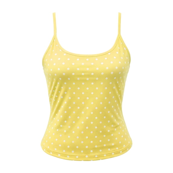 ZIXKCGDSE Womens Summer Tops Adjustable Spaghetti Strap Tank Top Going Out Trendy Crop Tops Size S