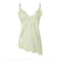 thumbnail image 1 of ZIXKCGDSE Womens Tank Tops Fashion Clothes Spaghetti Strap Irregular Hem Lace Sleeveless Tee Size M, 1 of 4