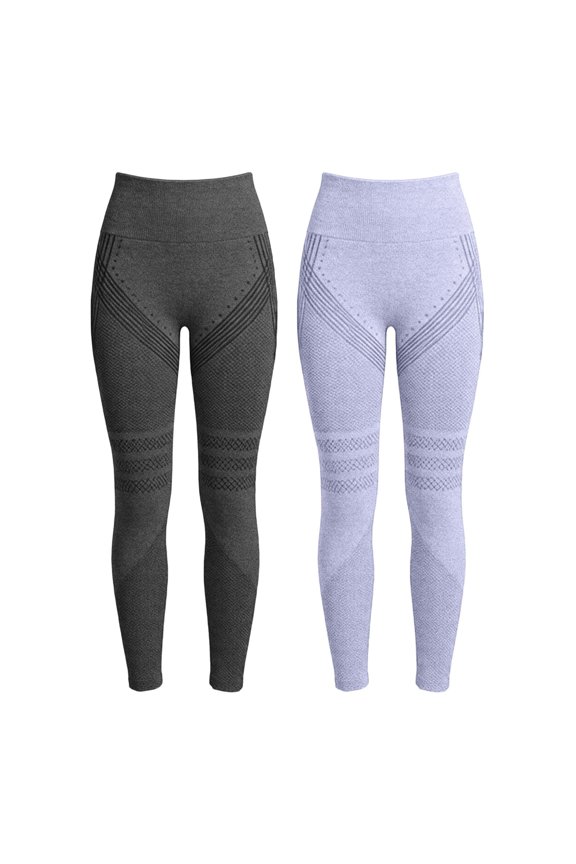 Yoga Pants Set Womens Legging High Waist Seamless Sport Pants for Workout Fitness Size S