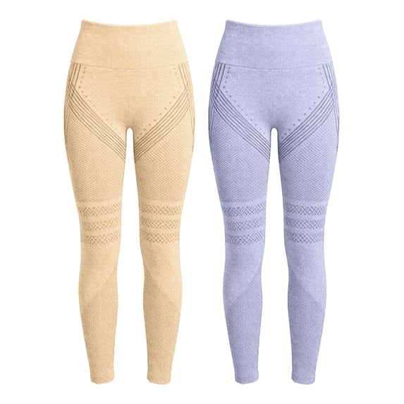 ZIXKCGDSE Yoga Pants Women 2 Pack High Waist Leggings Workout Gym Running Pants Going Out Size M