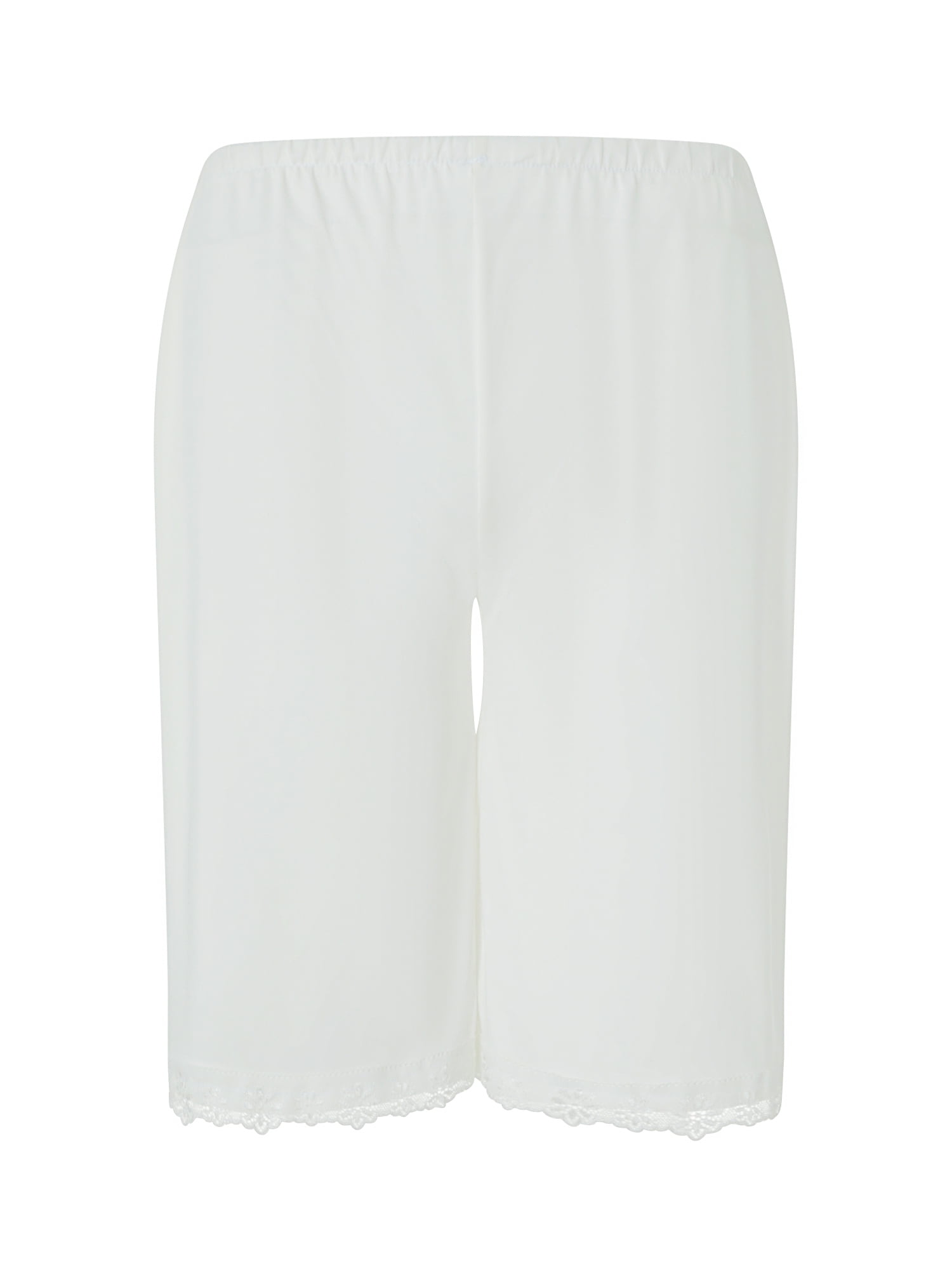 ZIYIXIN Women Loose Half Slip Shorts Loose Fit Lace Trim Pettipants Culotte Slip Bloomers Split